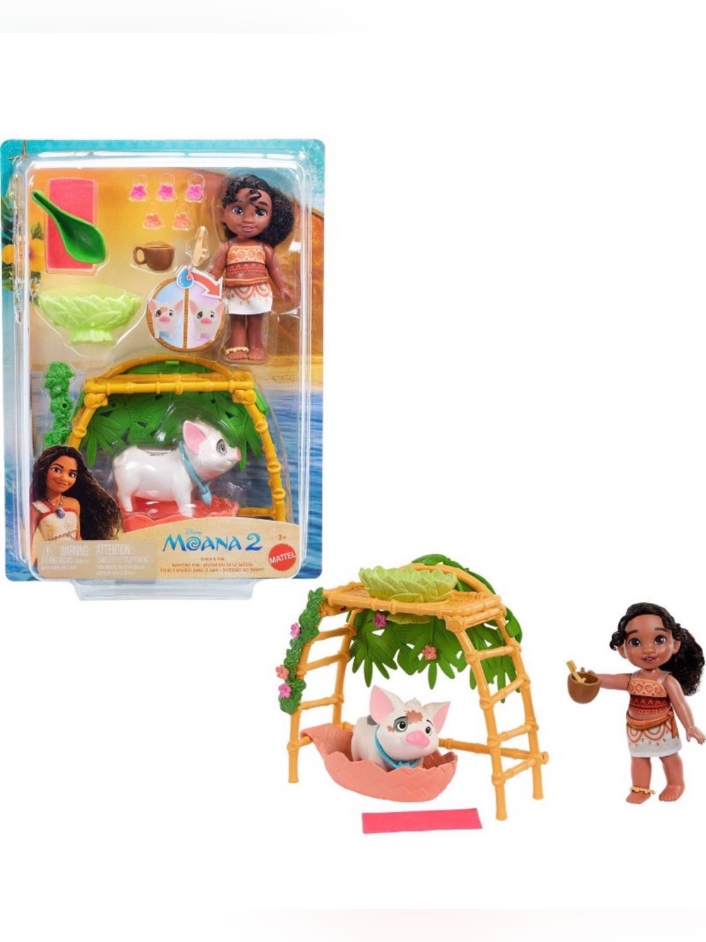 Disney Moana 2 Simea & Pua Bathtime Fun Playset & Accessories